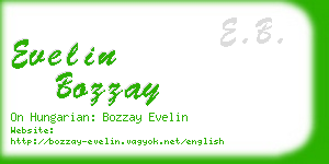 evelin bozzay business card